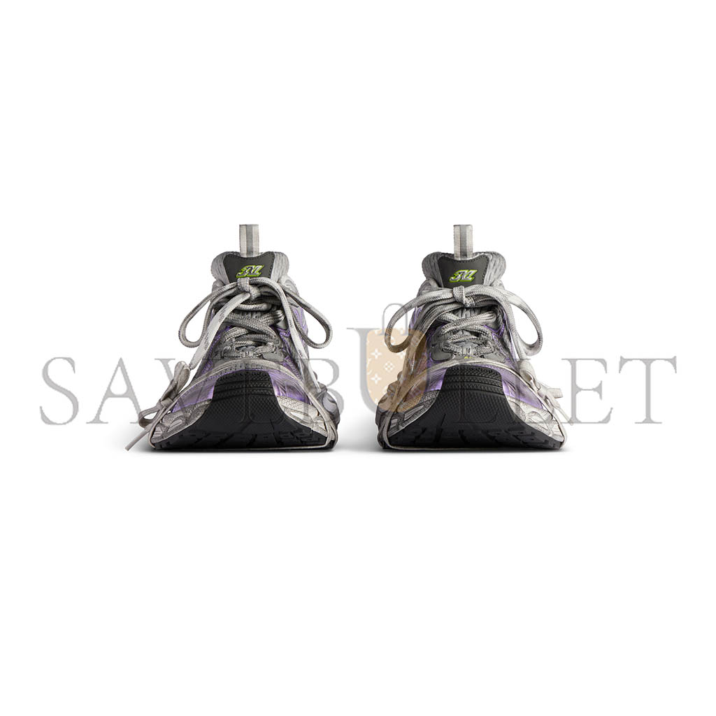 BAL*NC*AGA WOMEN'S 3XL SNEAKER IN GREY PURPLE WHITE 734731W3XL51259