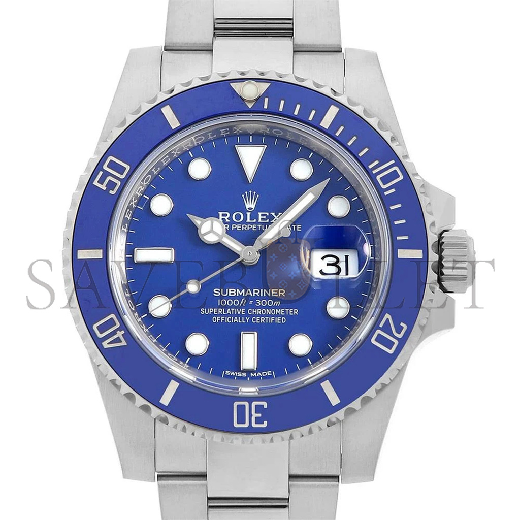 RO*EX SUBMARINER BLUE DIAL WATCH 116619