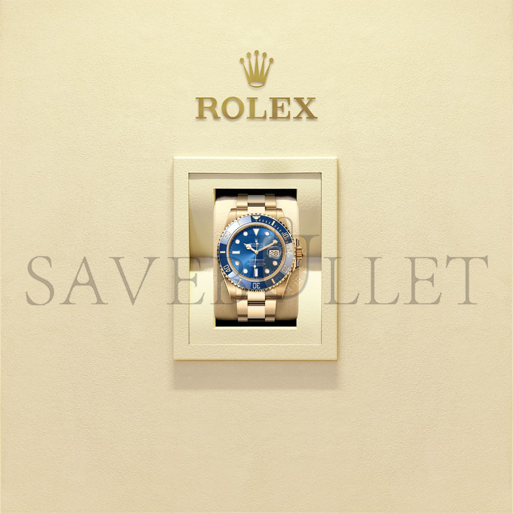 RO*EX SUBMARINER DATE OYSTER, 41 MM, YELLOW GOLD WATCH 126618LB