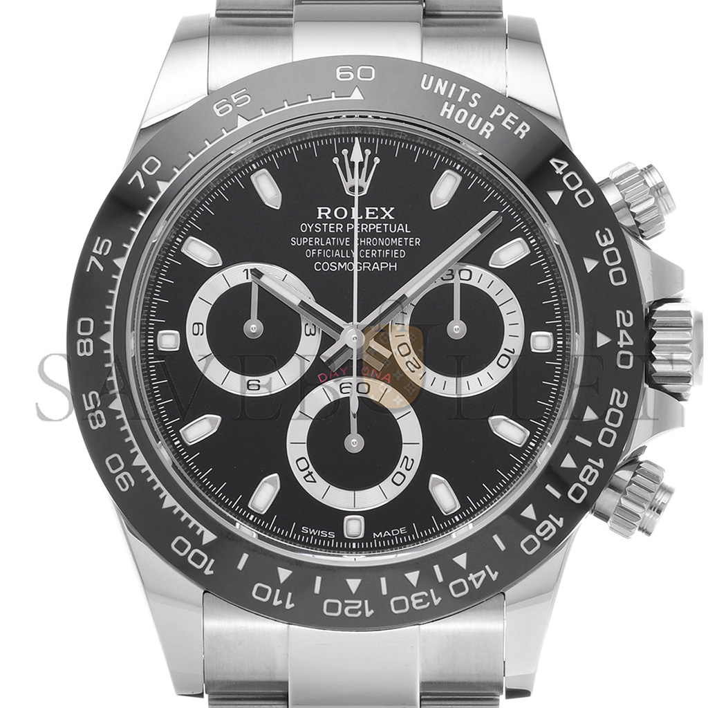 RO*EX DAYTONA BLACK DIAL 40MM WATCH 116500LN