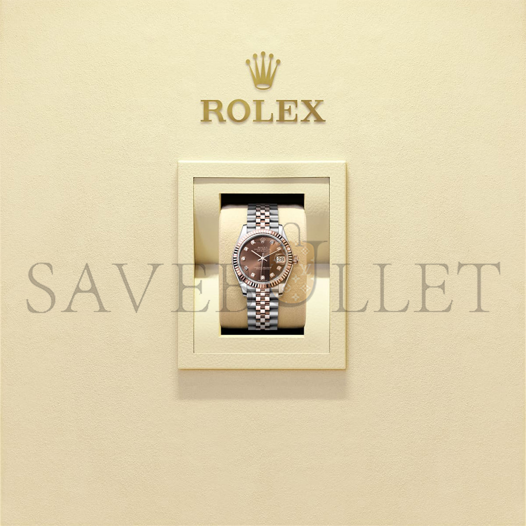 RO*EX DATEJUST 31 OYSTER, 31 MM, OYSTERSTEEL AND EVEROSE GOLD WATCH 278271