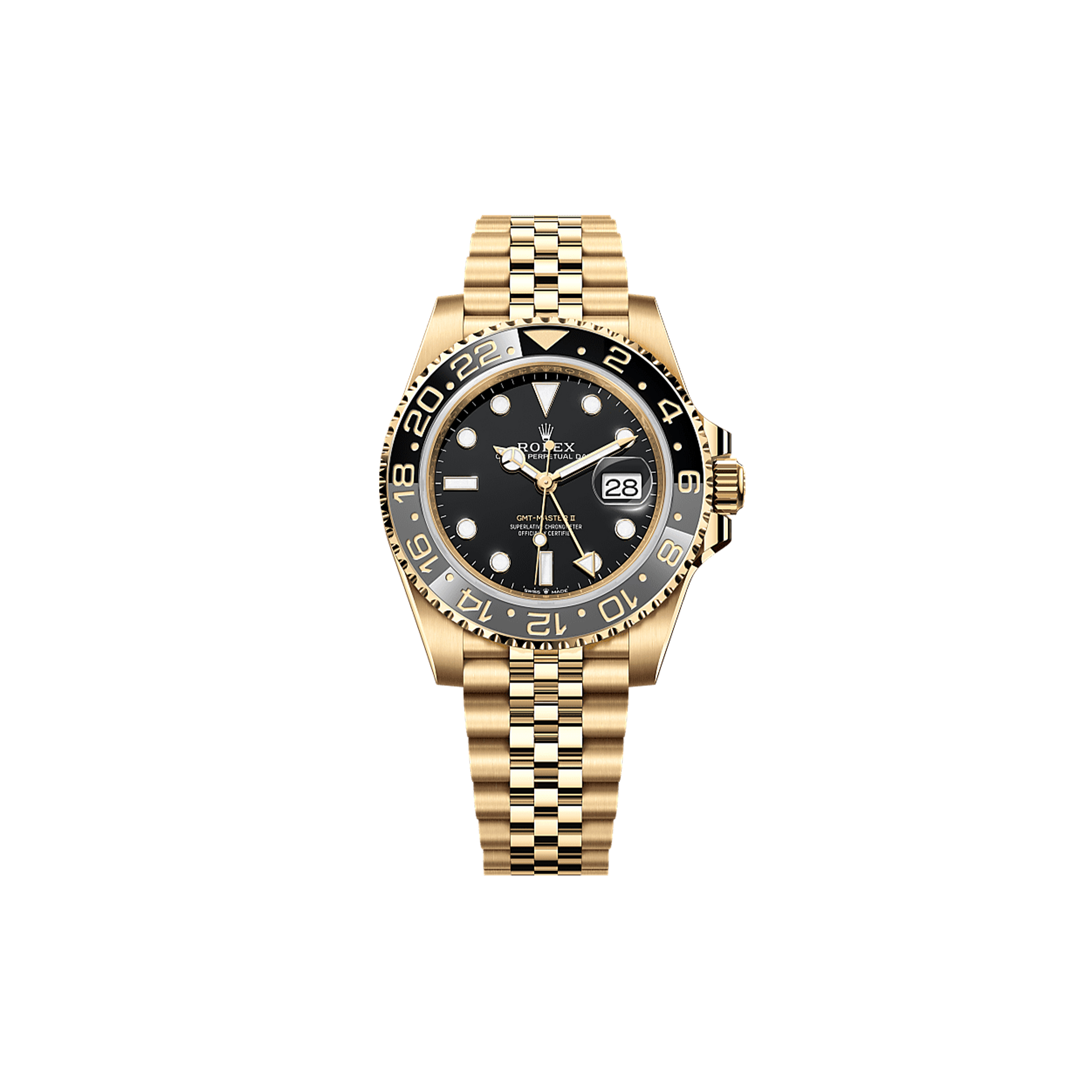 RO*EX GMT-MASTER II OYSTER, 40 MM, YELLOW GOLD WATCH 126718GRNR