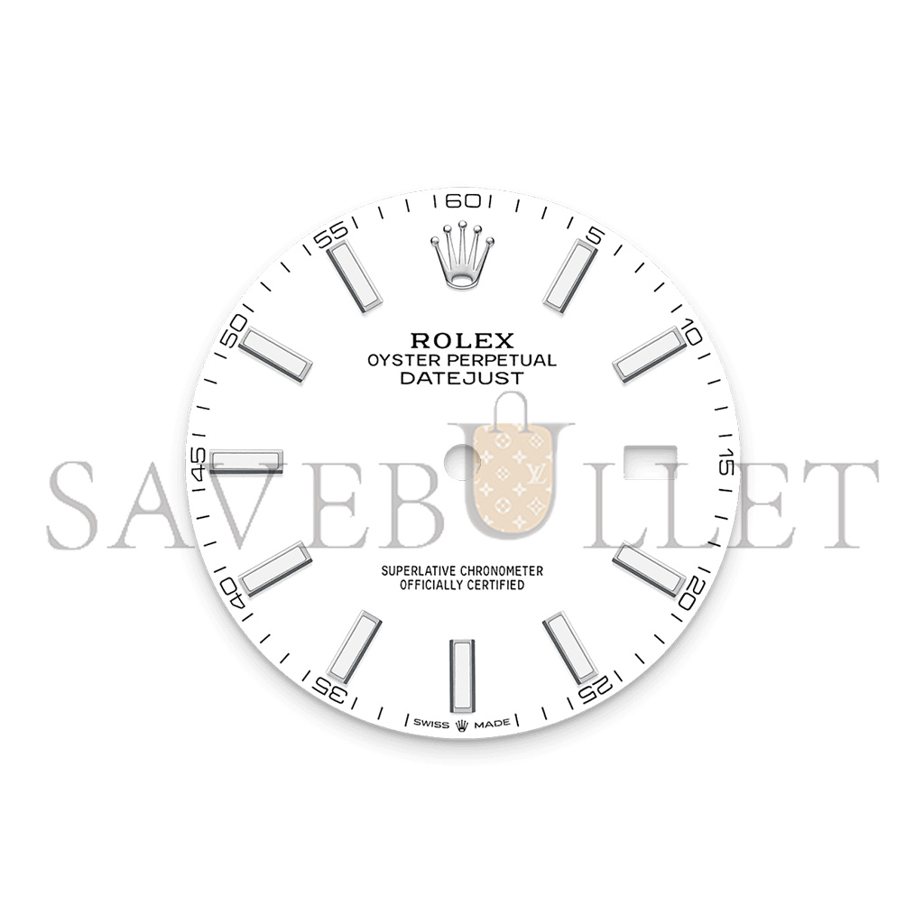 ROLEX DATEJUST 41 OYSTER, 41 MM, OYSTERSTEEL AND WHITE GOLD WATCH 126334-0009