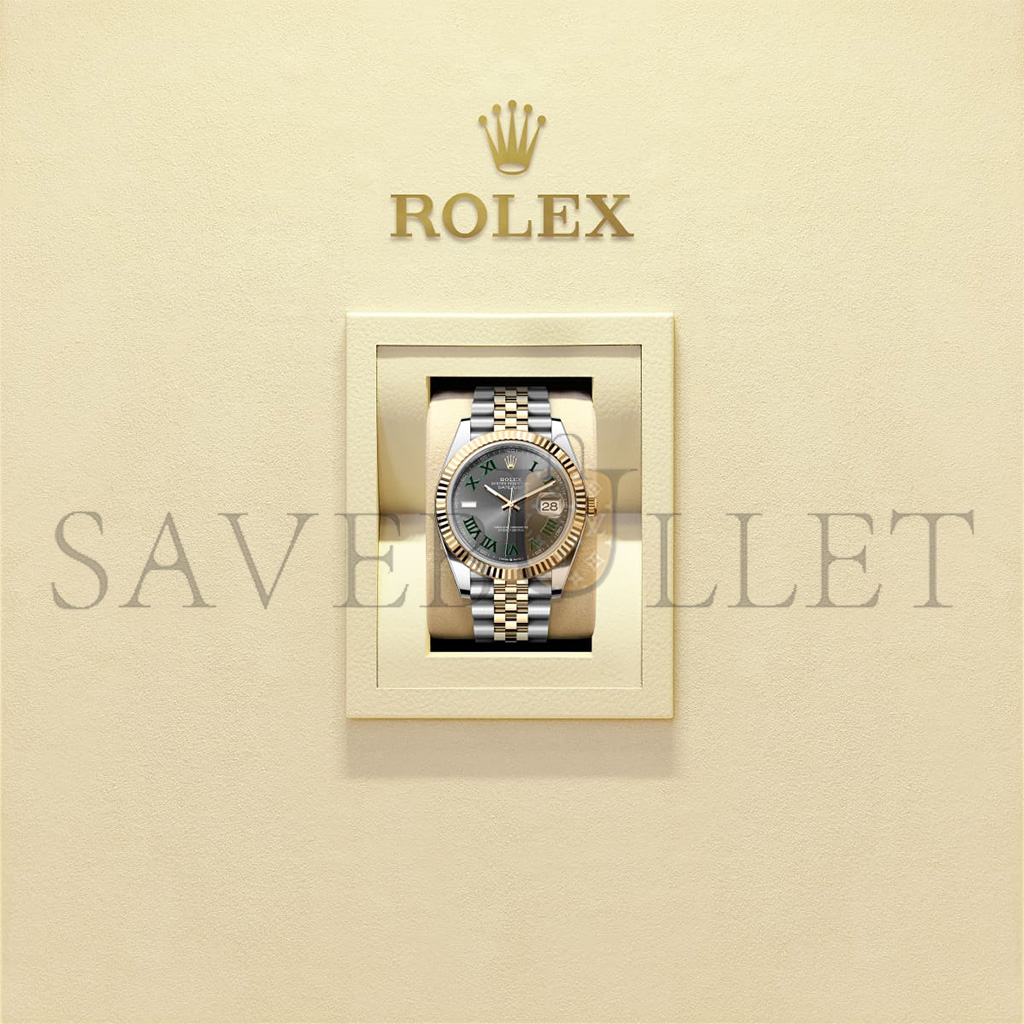 RO*EX DATEJUST 41 OYSTER, 41 MM, OYSTERSTEEL AND YELLOW GOLD WATCH 126333-0019
