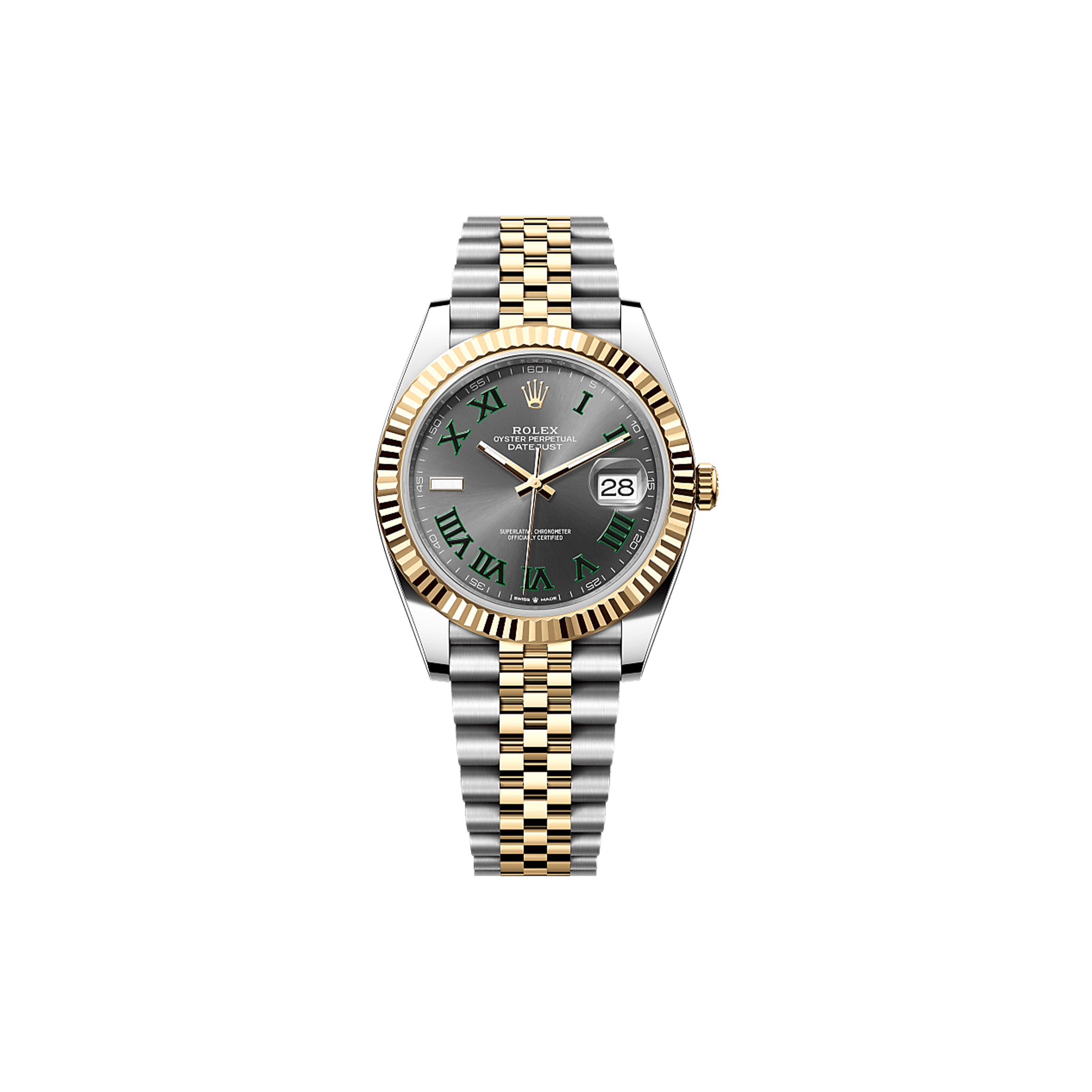 RO*EX DATEJUST 41 OYSTER, 41 MM, OYSTERSTEEL AND YELLOW GOLD WATCH 126333-0019