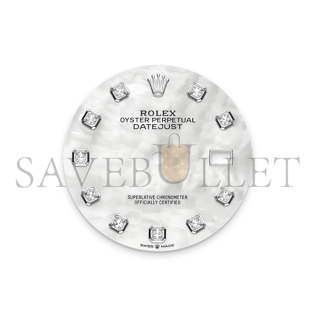 RO*EX DATEJUST 36 OYSTER, 36 MM, OYSTERSTEEL AND WHITE GOLD WATCH 126234-0019