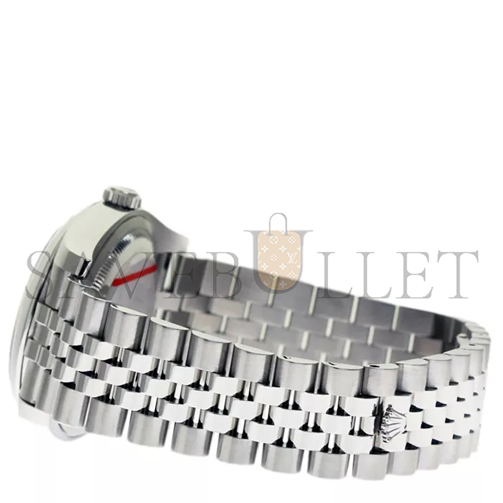 RO*EX DATEJUST BLACK DIAL STAINLESS STEEL JUBILEE BRACELET AUTOMATIC WATCH 116200