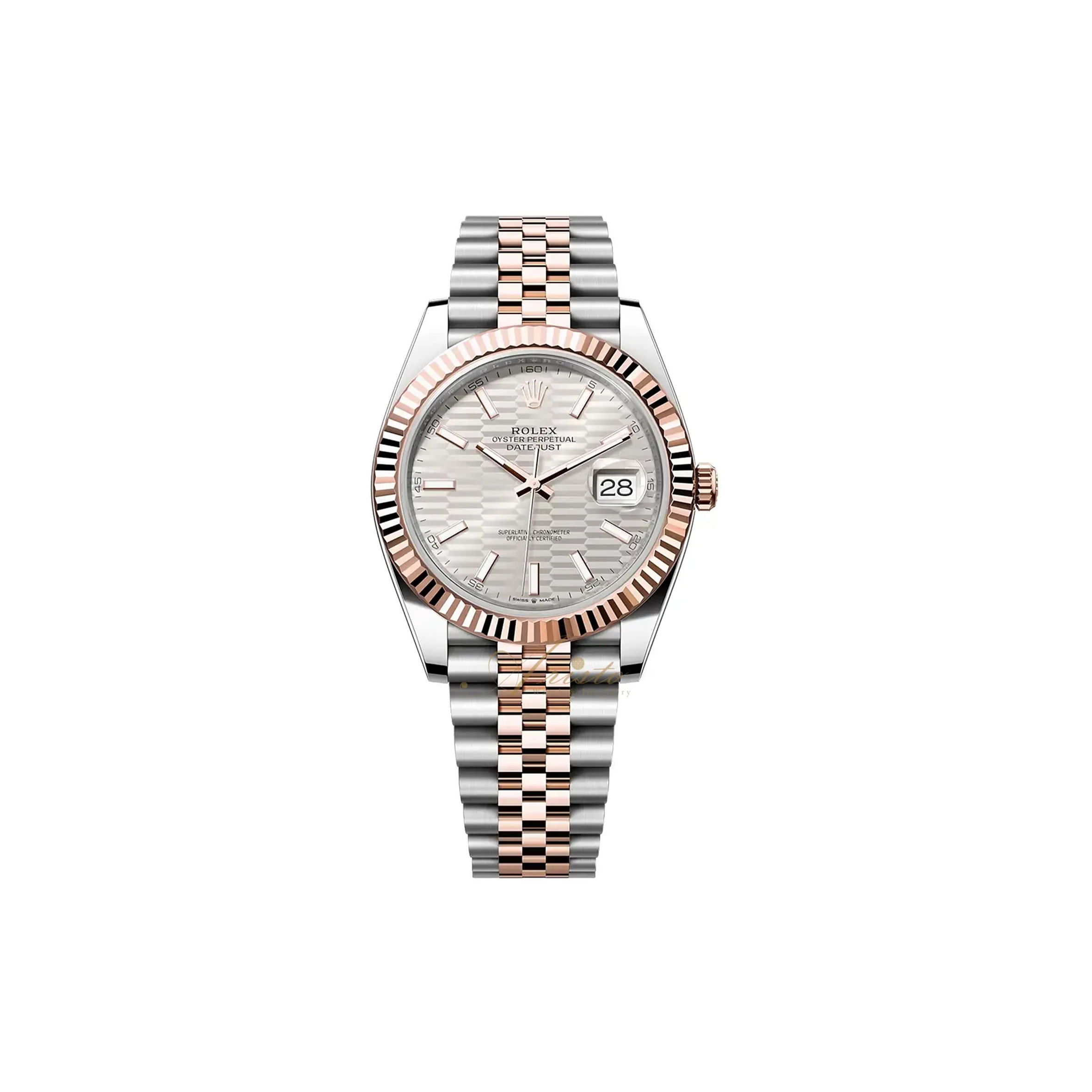 RO*EX DATEJUST SIL*VER DIAL WATCH 126331-0018