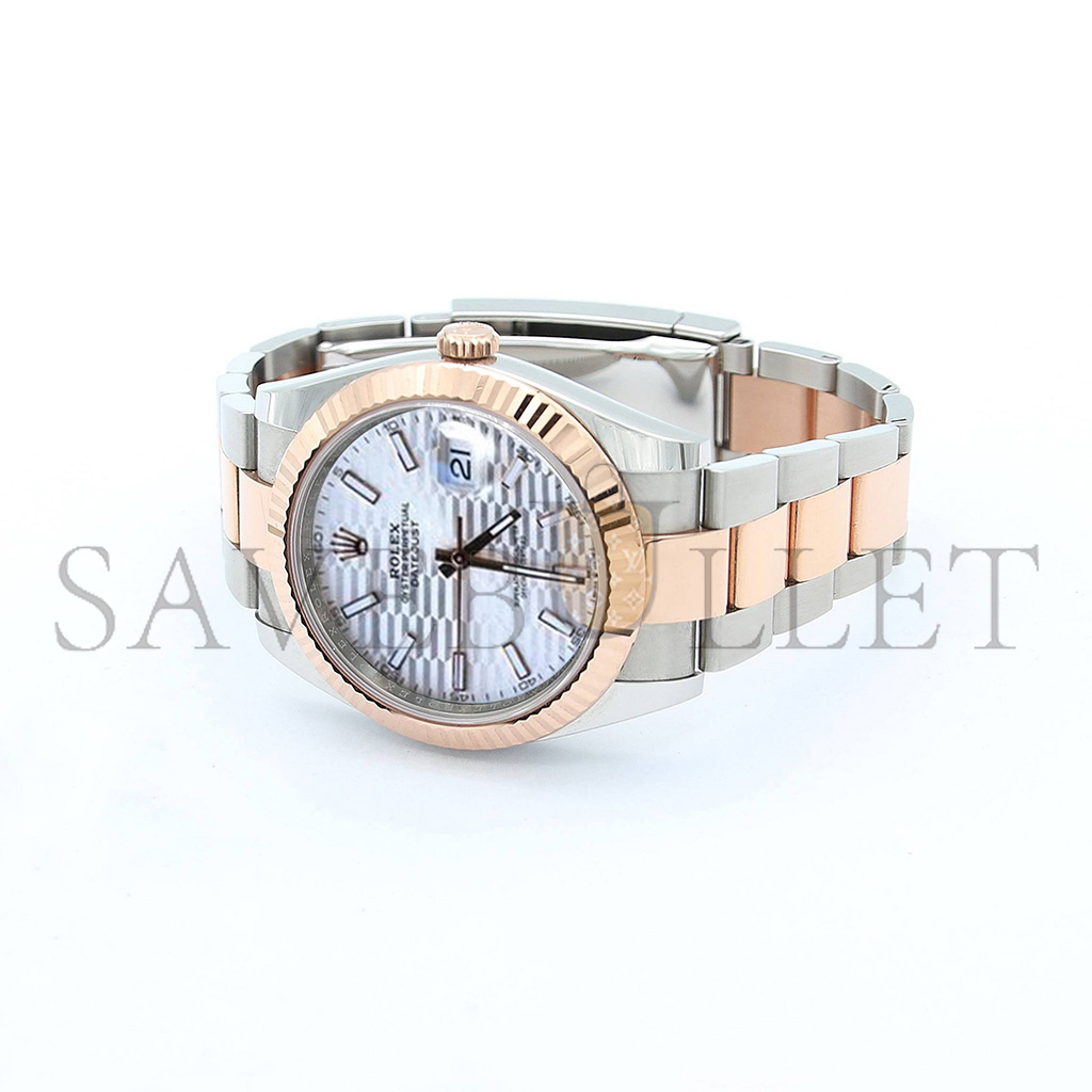 RO*EX DATEJUST SIL*VER DIAL WATCH 126331-0018