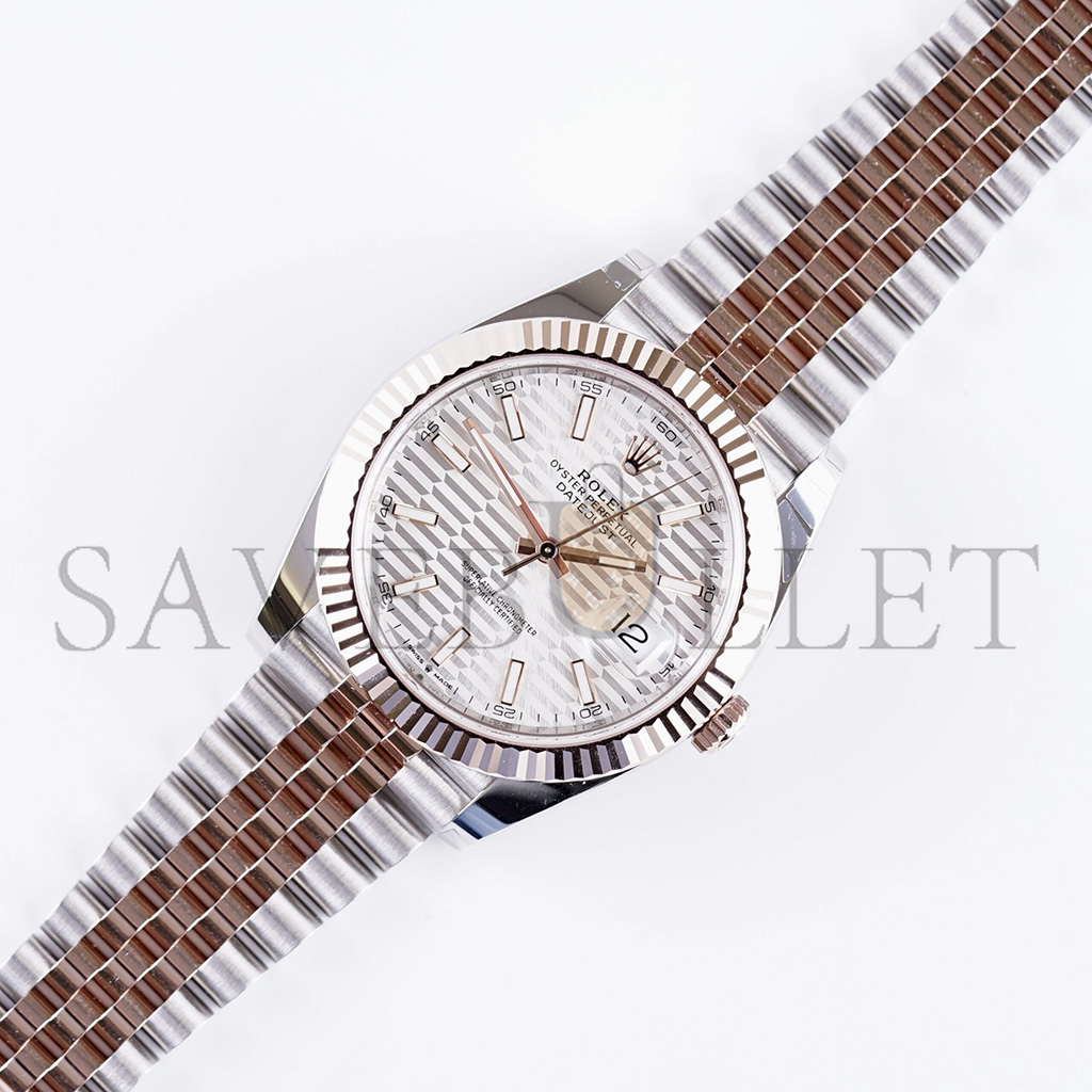 RO*EX DATEJUST SIL*VER DIAL WATCH 126331-0018