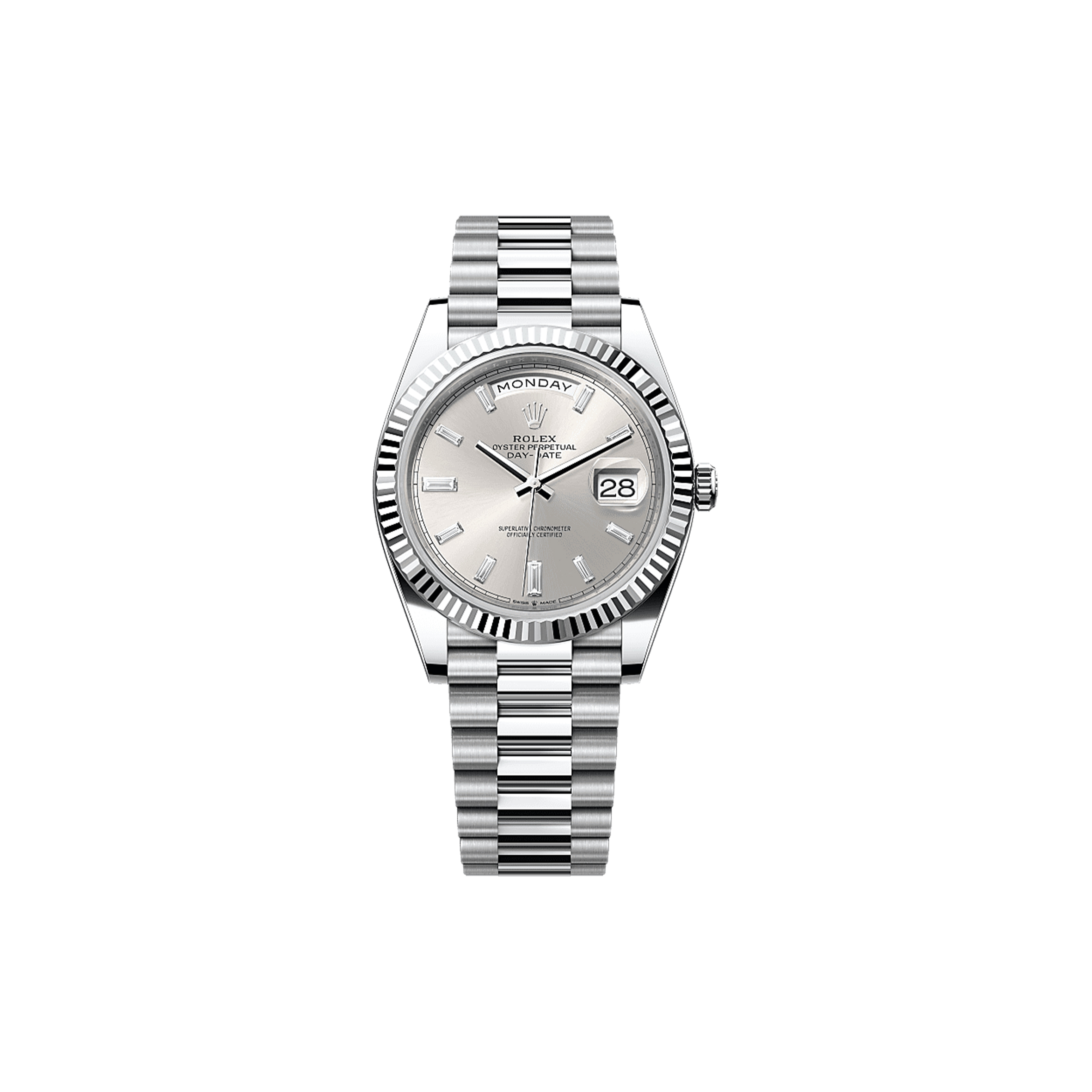 RO*EX DAY-DATE 40 OYSTER, 40 MM, PLATINUM WATCH 228236-0002