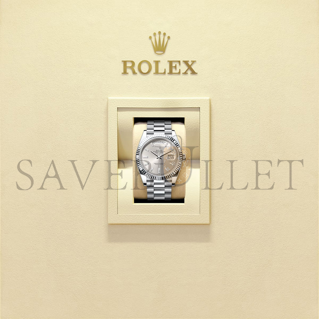 RO*EX DAY-DATE 40 OYSTER, 40 MM, PLATINUM WATCH 228236-0002