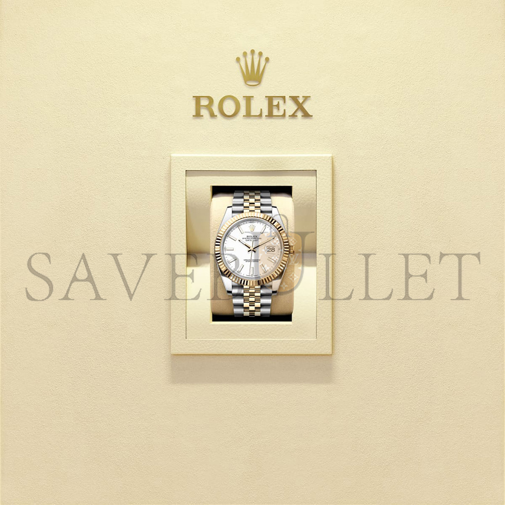 RO*EX DATEJUST 41 OYSTER, 41 MM, OYSTERSTEEL AND YELLOW GOLD WATCH 126333-0016