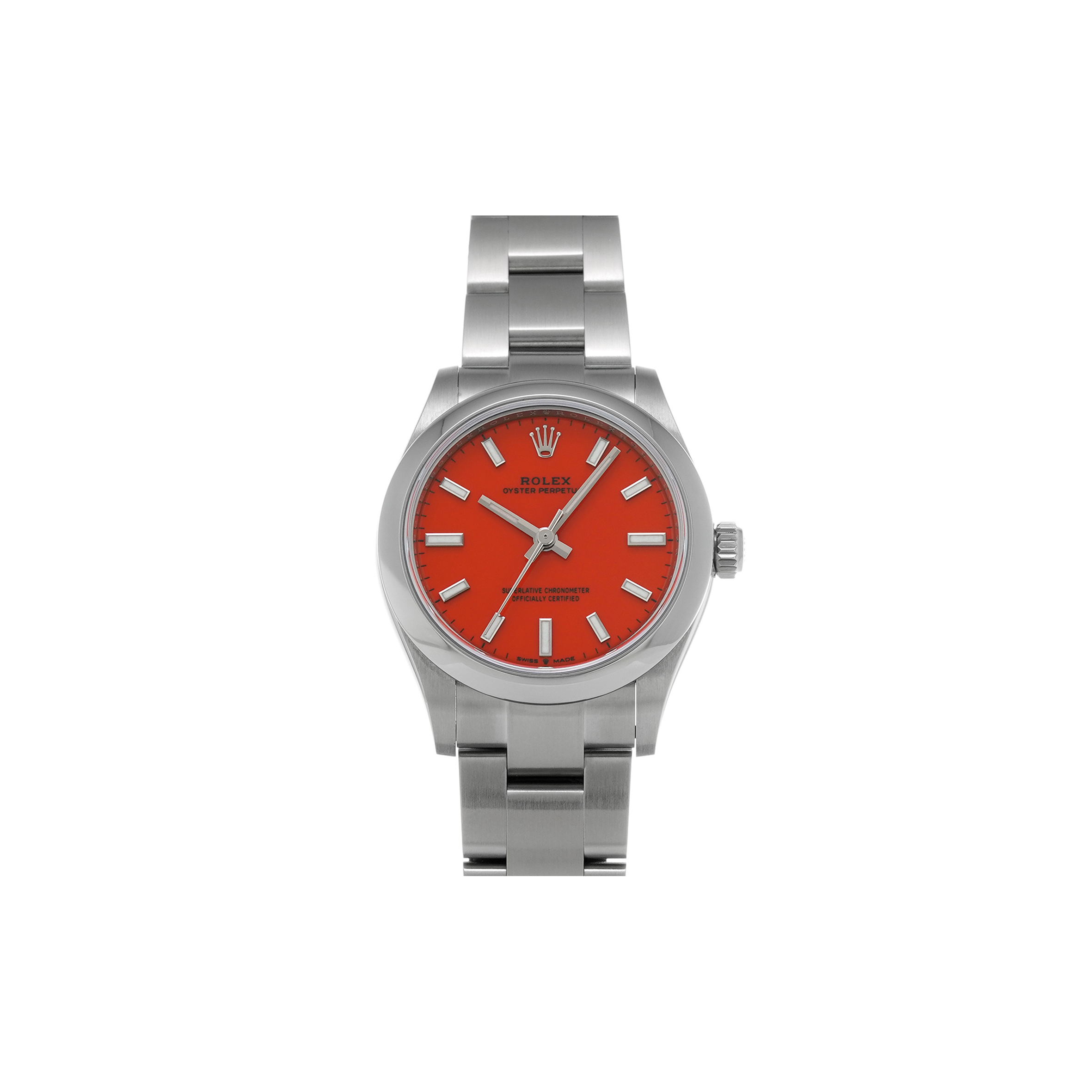 RO*EX OYSTER PERPETUAL CORAL RED WATCH 277200