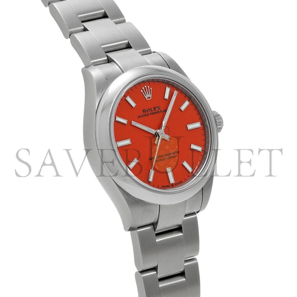 RO*EX OYSTER PERPETUAL CORAL RED WATCH 277200