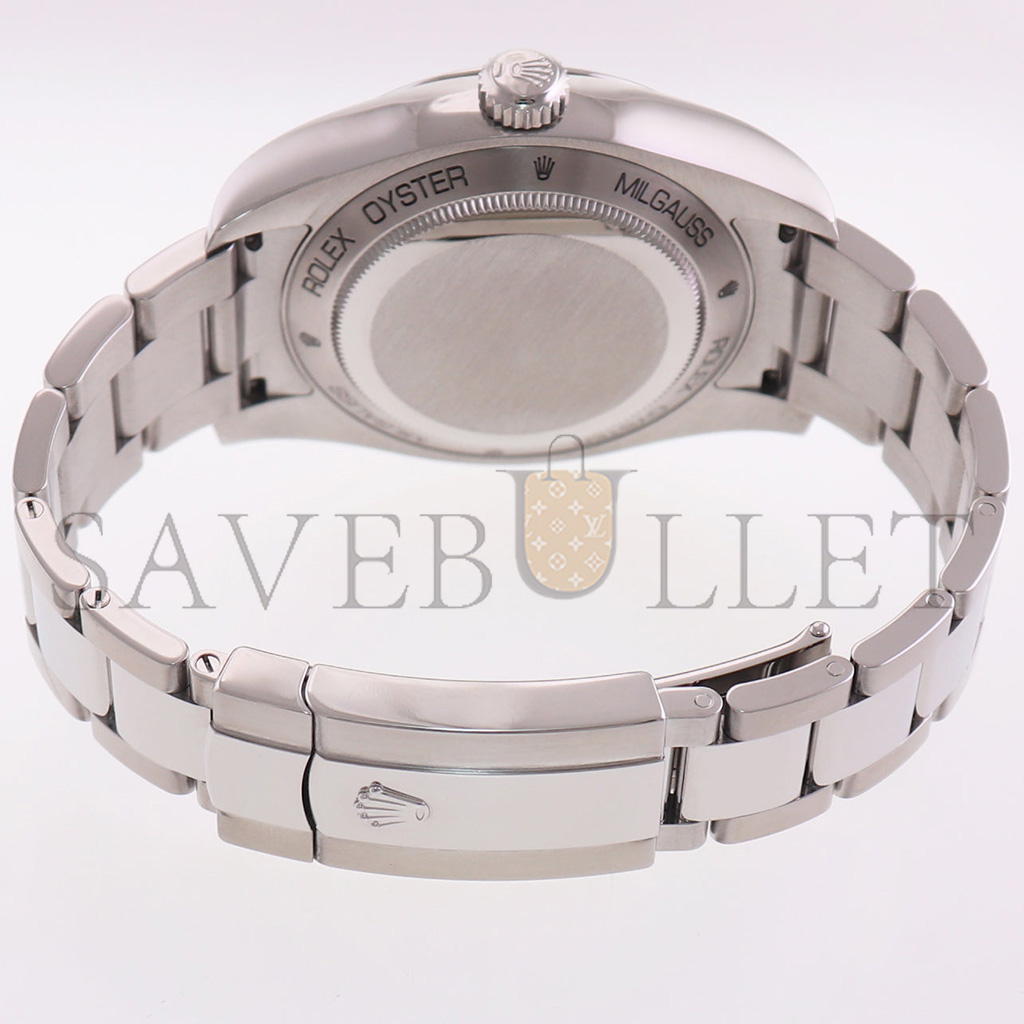RO*EX OYSTER PERPETUAL MILGAUSS BLUE DIAL WATCH 116400GV