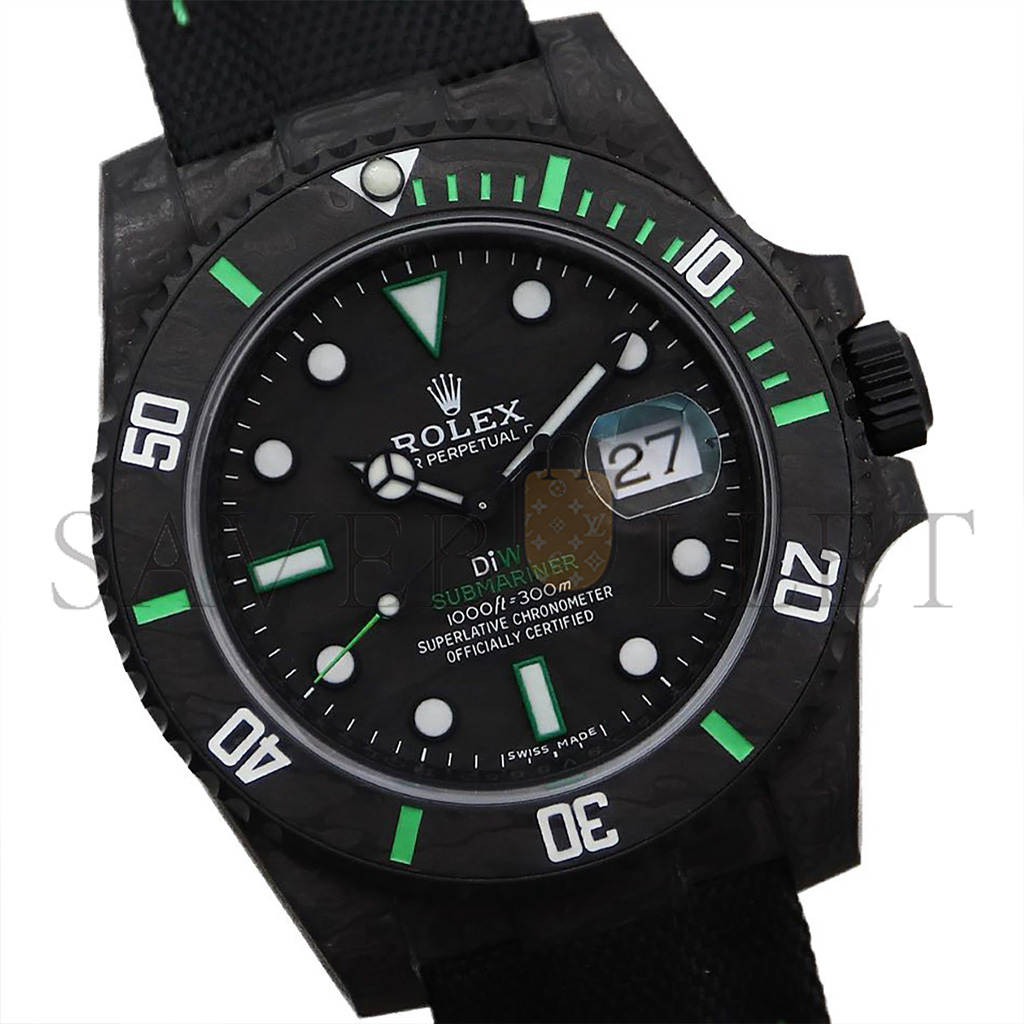 RO*EX SUBMARINER DIW CARBON GREEN WATCH 116610
