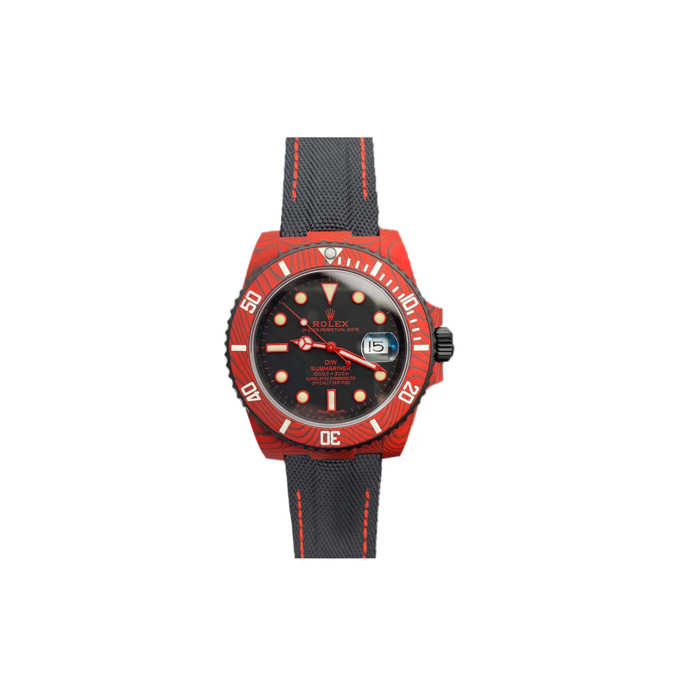 RO*EX SUBMARINER DIW RED CARBON WATCH 116610