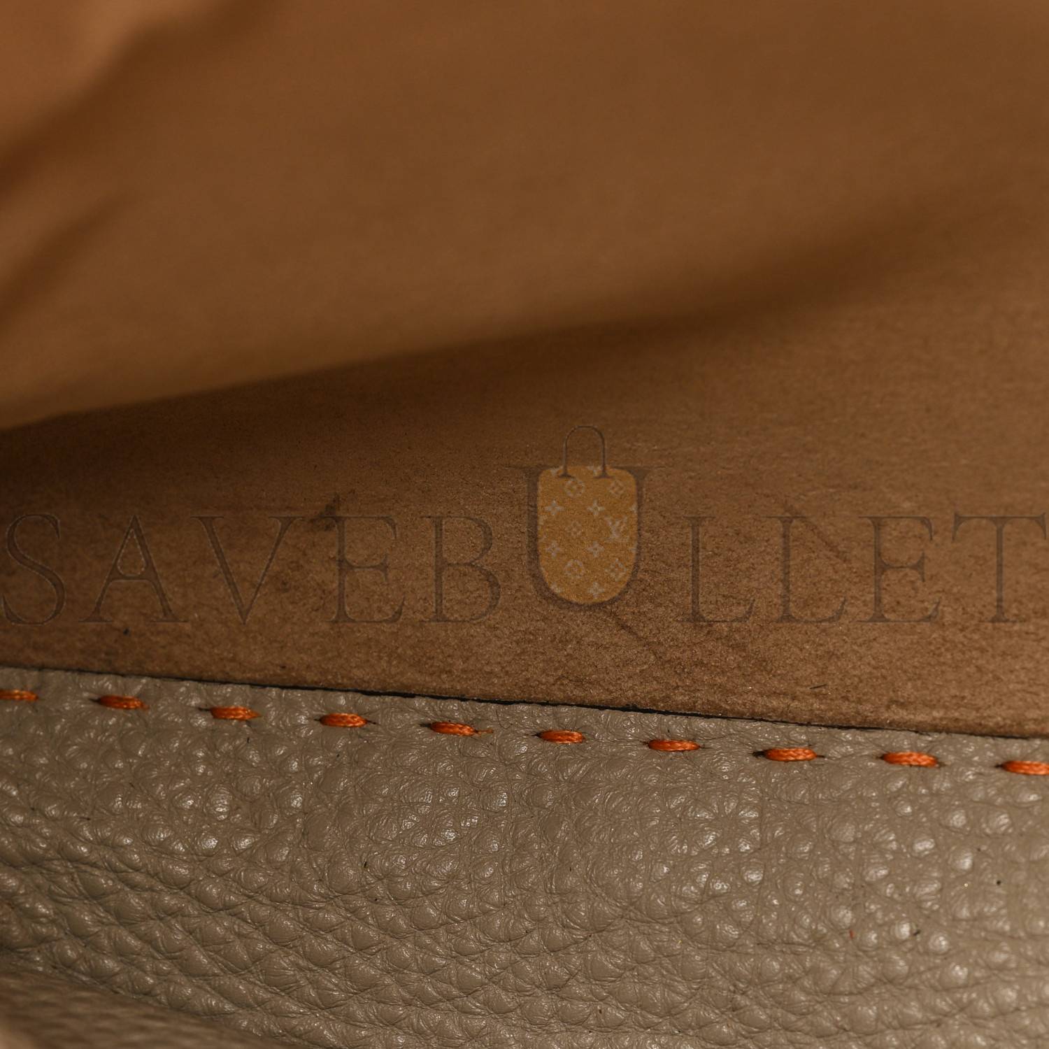 F**di cuoio romano selleria bi-color medium peekaboo iconic satchel orange stone (34*26*13cm)