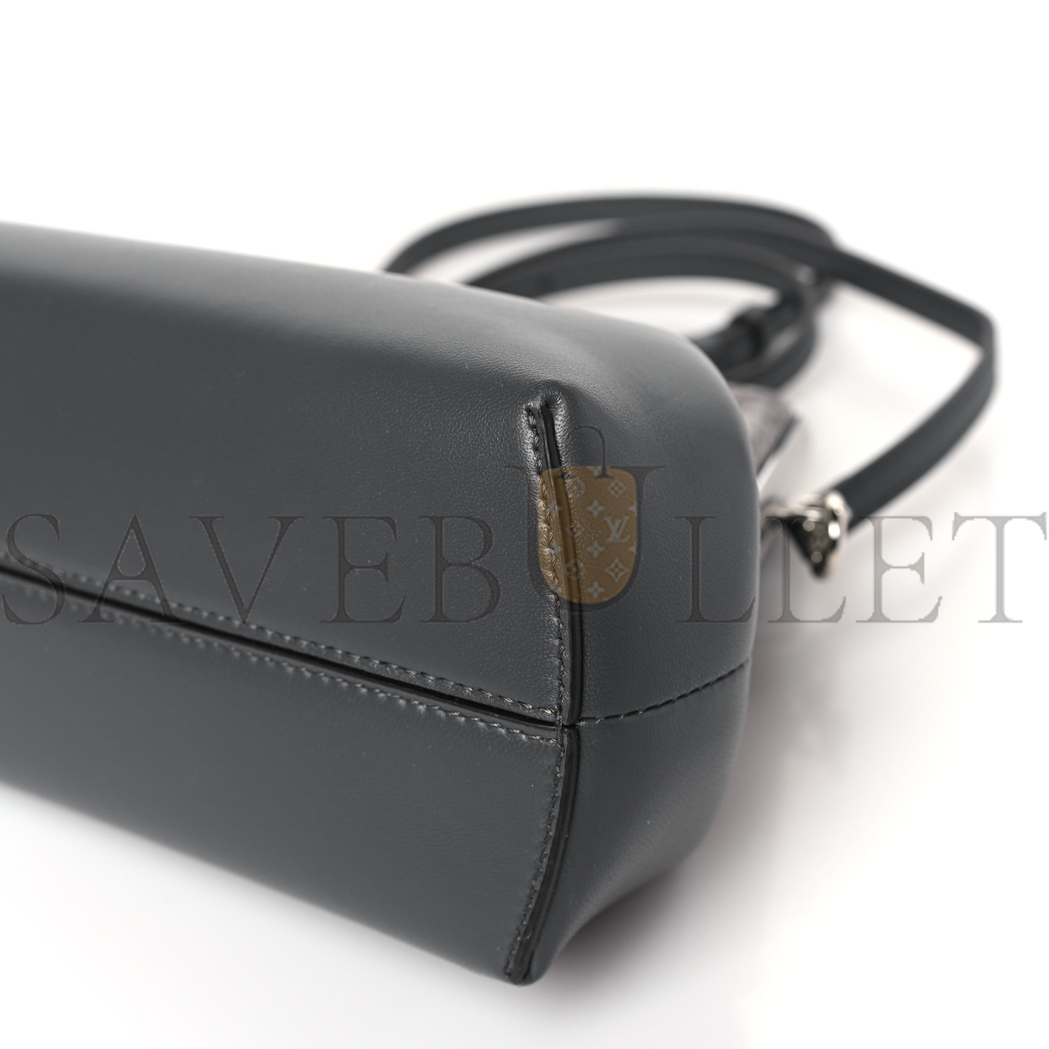 F**di shiny nappa snakeskin small F**di first anthracite asfalto (26*18*9.5cm)