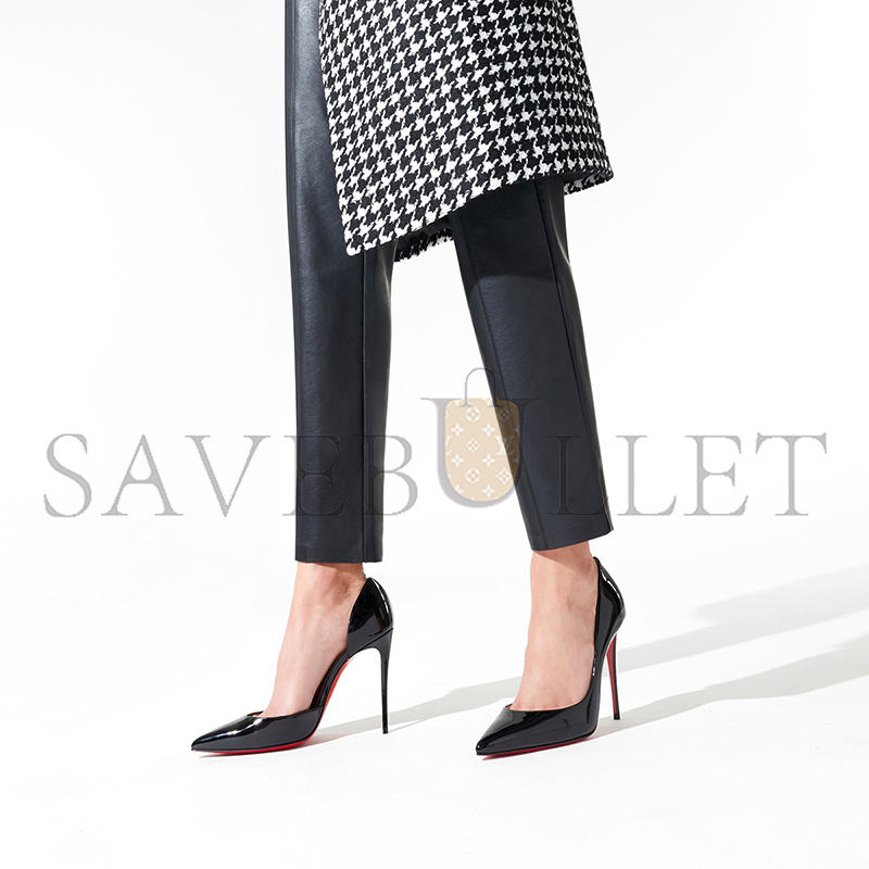 Ch**an louboutin iriza 100 mm pumps-patent calf leather-black-women 3130524bk01