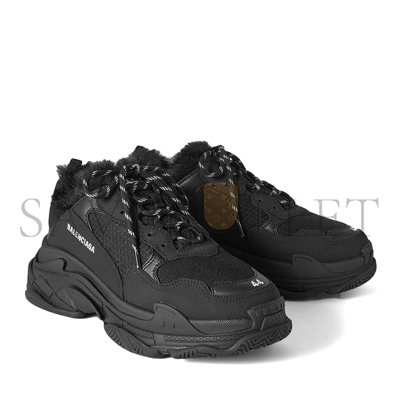 Ba*len*cia*ga faux fur trim sneakers 668563w3cq51000