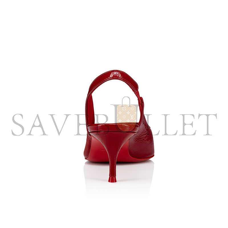 Ch**an louboutin sporty kate sling 55 mm sling back pumps-vog patent leather-loubi-women 1250480r558
