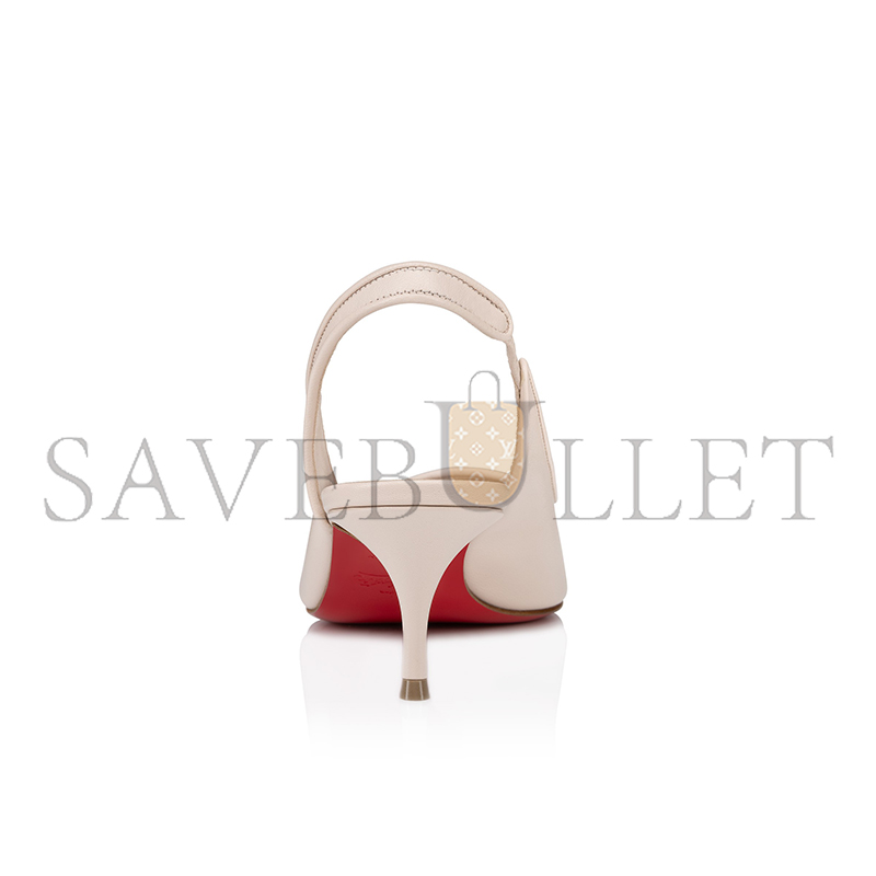 Ch**an louboutin sporty kate sling 55 mm sling back pumps-nappa leather-leche-women 3240004f608