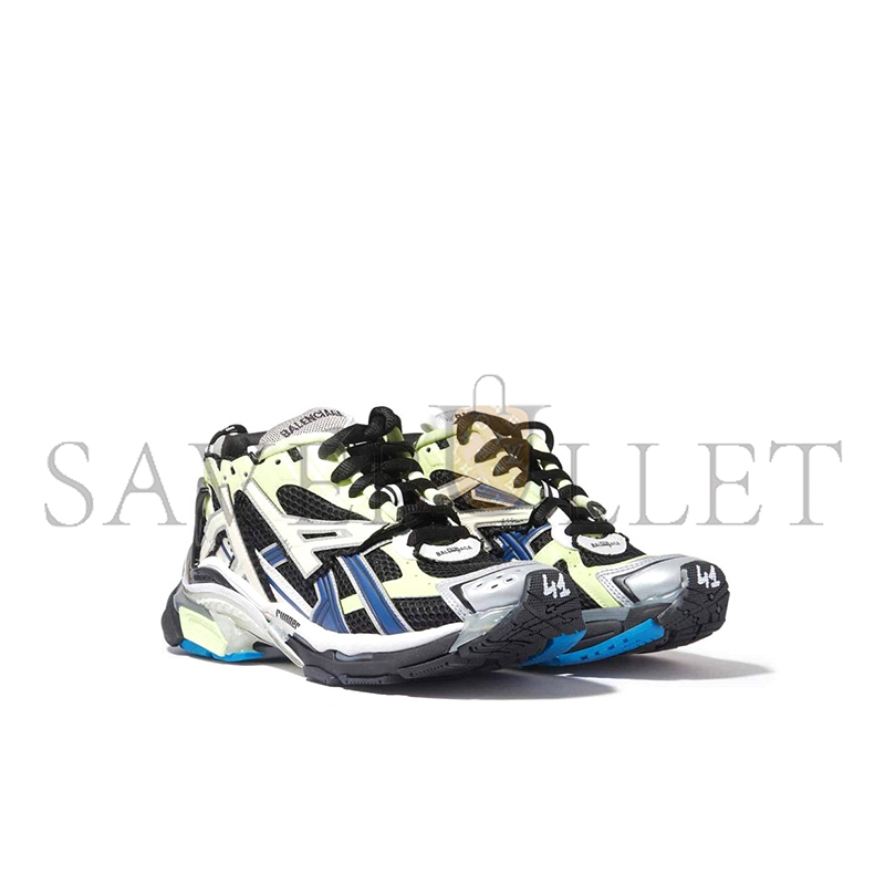 Ba*len*cia*ga runner sneakers grey black green 677403w1rc60203
