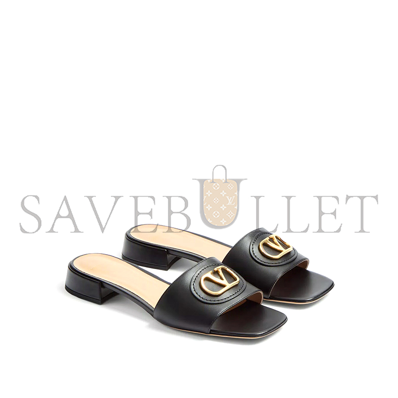 V*A(LENTINO VLOGO SIGNATURE SLIDE SANDAL IN CALFSKIN 20MM 6W0S0LT0DSH_0NO