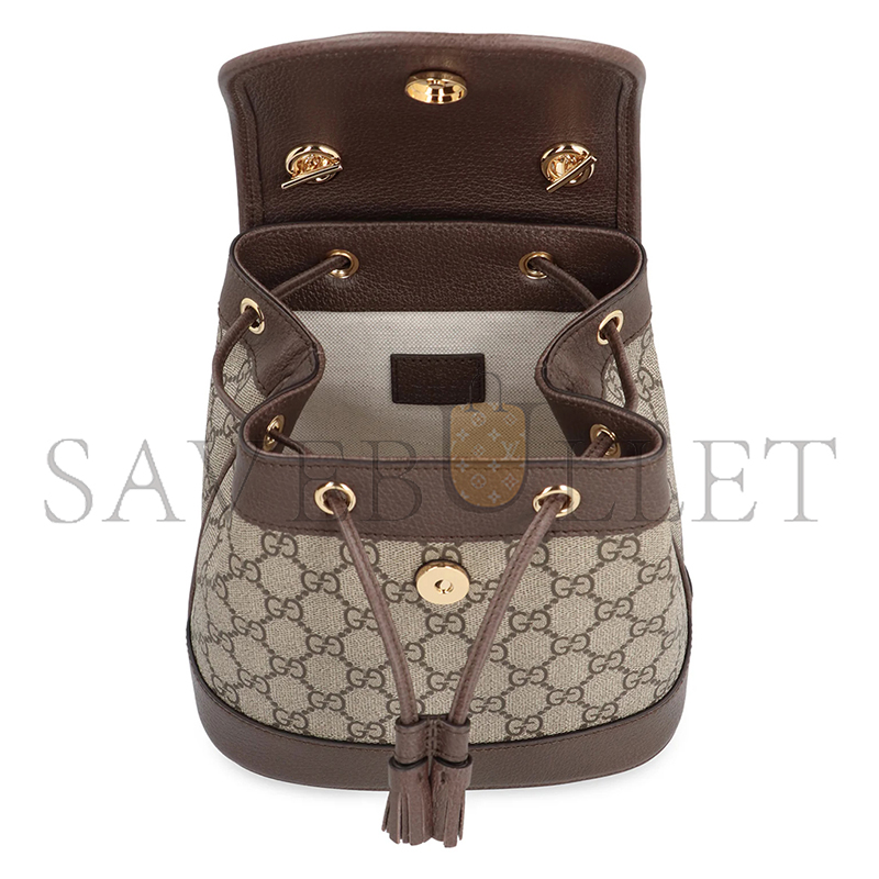 G*u*i ophidia gg beige-ebony mini backpack 795221 (20.5*20*12cm)
