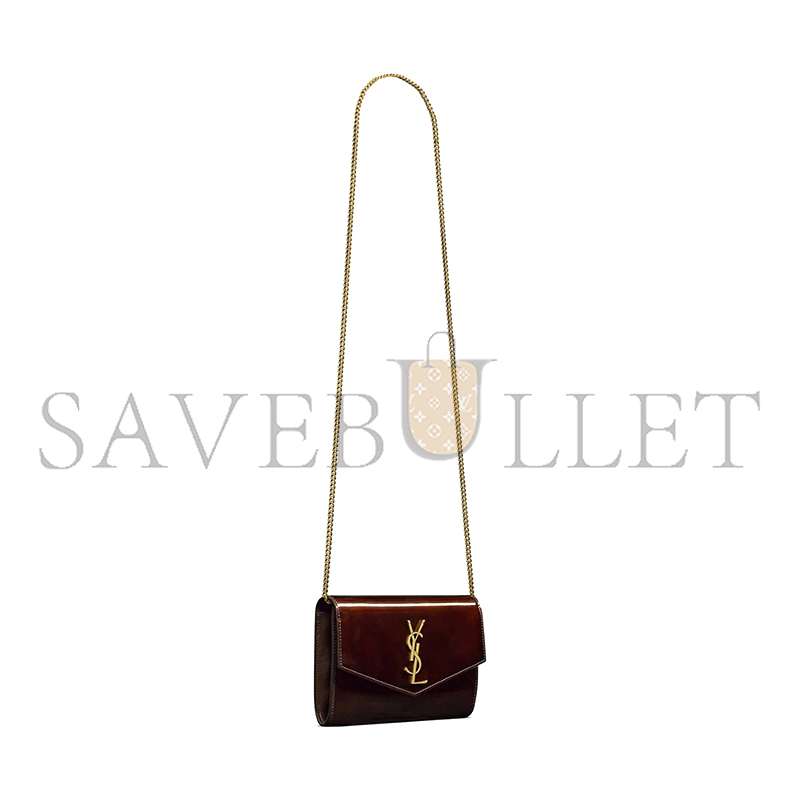YSL UPTOWN POUCH IN PATENT LEATHER 116201106000000 (19*12*4cm)