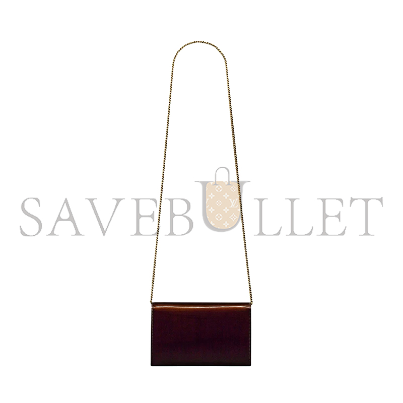 YSL UPTOWN POUCH IN PATENT LEATHER 116201106000000 (19*12*4cm)