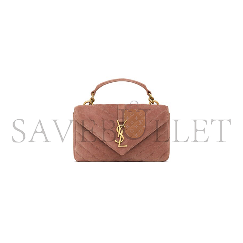 YSL COLLEGE MINI IN SUEDE 7794301U8275922 (20*13*3cm)