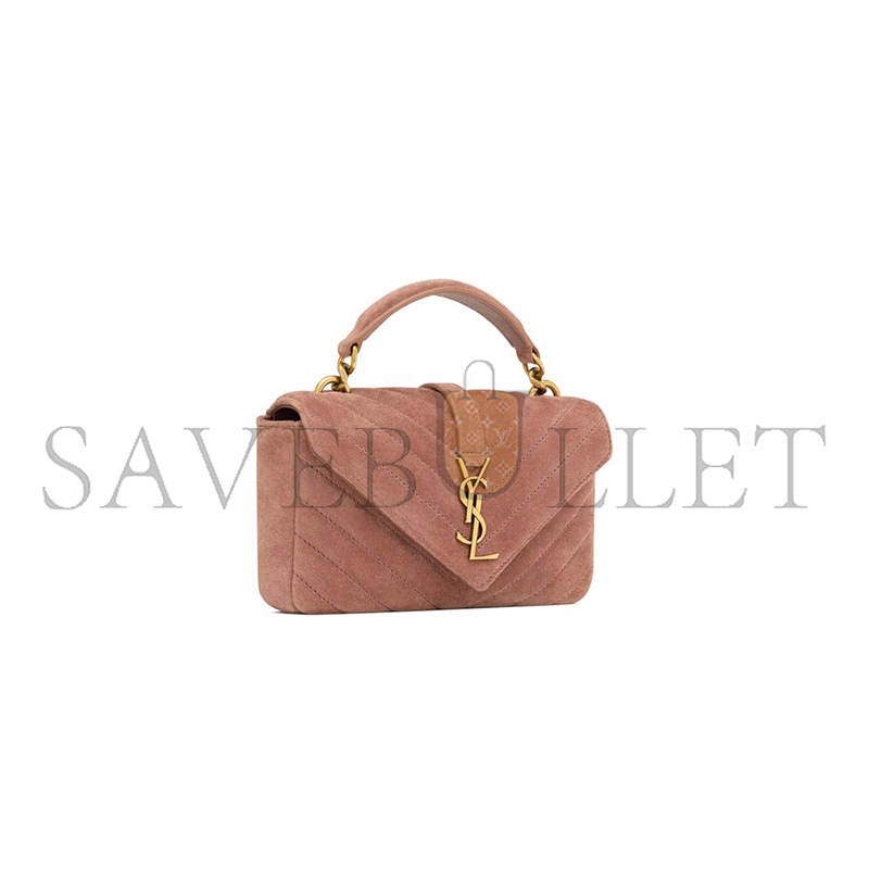 YSL COLLEGE MINI IN SUEDE 7794301U8275922 (20*13*3cm)