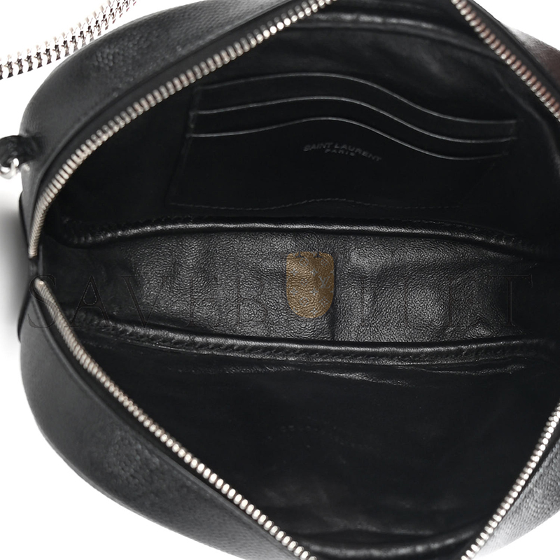 YSL MINI LOU BAG IN MATELASSÉ GRAIN DE POUDRE EMBOSSED LEATHER 6125791GF021000 (19*10.5*5cm)