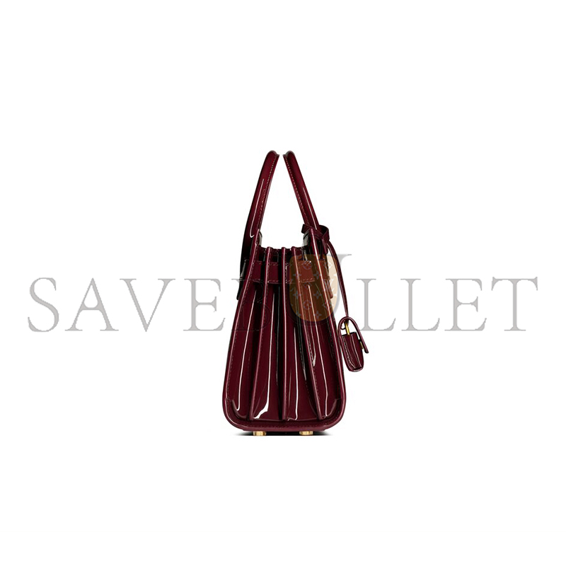 YSL SAC DE JOUR IN PATENT LEATHER-NANO 398711B870W6413 (22*18*10.5cm)