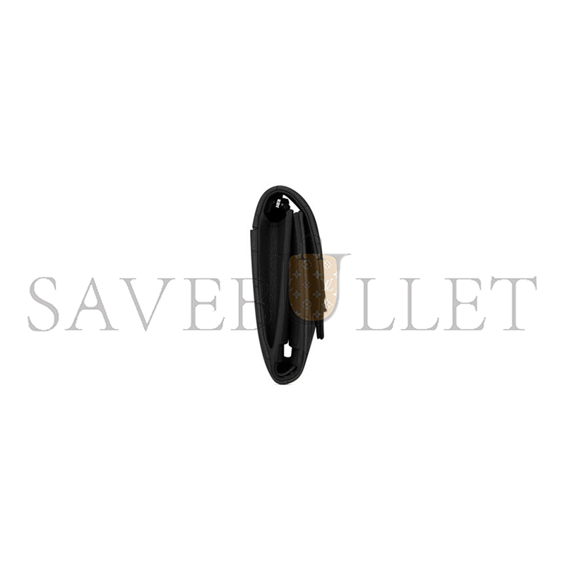 Y*L CASSANDRE MATELASSÉ COMPACT TRI FOLD WALLET IN GRAIN DE POUDRE LEATHER 403943BOW021000 (12.5*10*