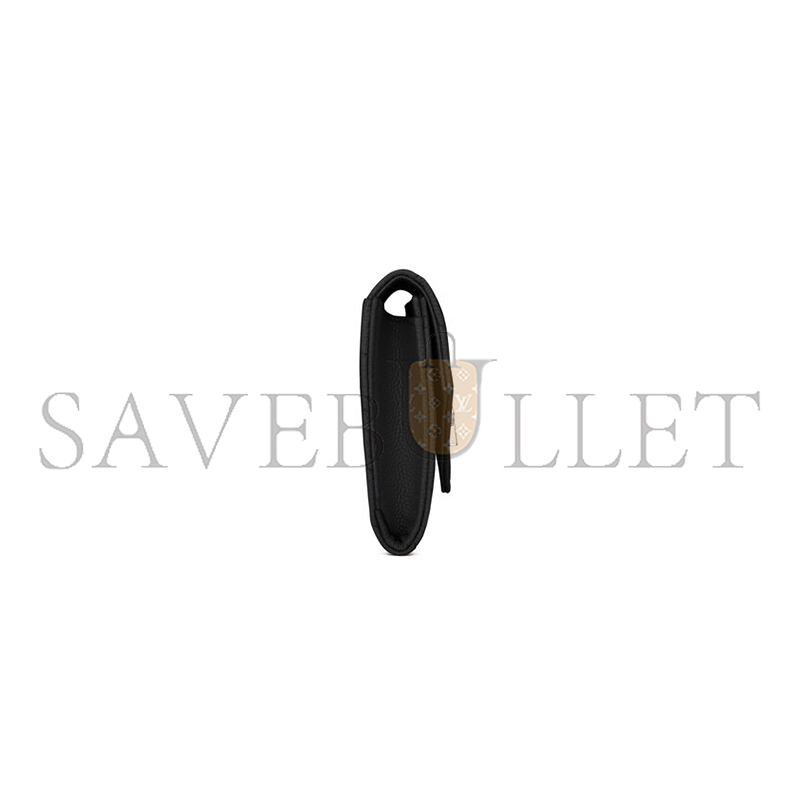 Y*L CASSANDRE MATELASSÉ SMALL ENVELOPE WALLET IN GRAIN DE POUDRE LEATHER 414404BOW021000 (13.5*9.5*3
