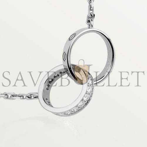 CARTIER LOVE NECKLACE, DIAMONDS B7013700