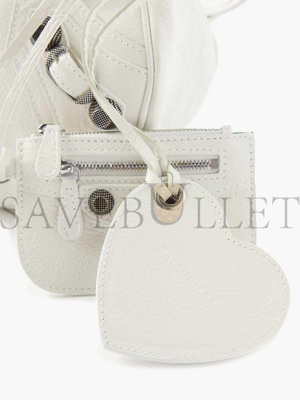 Ba*len*cia*ga white cagole s leather shoulder bag  matchesfashion us (25*17.7*6cm)