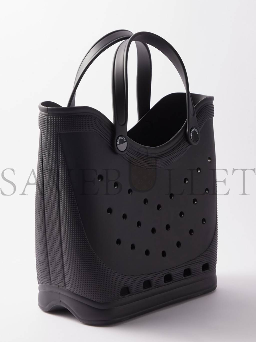 Ba*len*cia*ga black x crocs rubber tote bag matchesfashion us (47.7*36.8*17.5cm)
