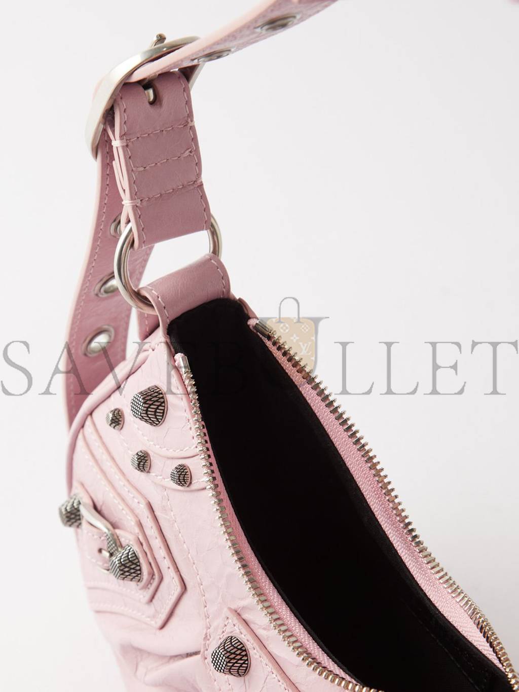 Ba*len*cia*ga pink le cagole xs leather shoulder bag  matchesfashion us (26*13*5cm)