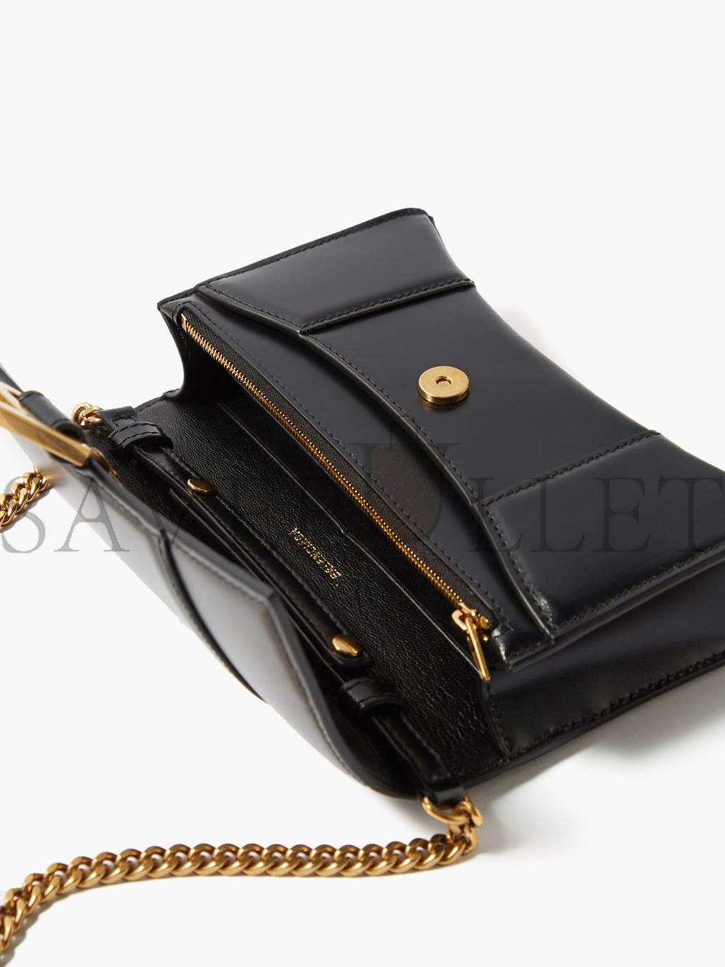Ba*len*cia*ga black hourglass mini leather cross-body bag  matchesfashion us (19.5*12*5cm)