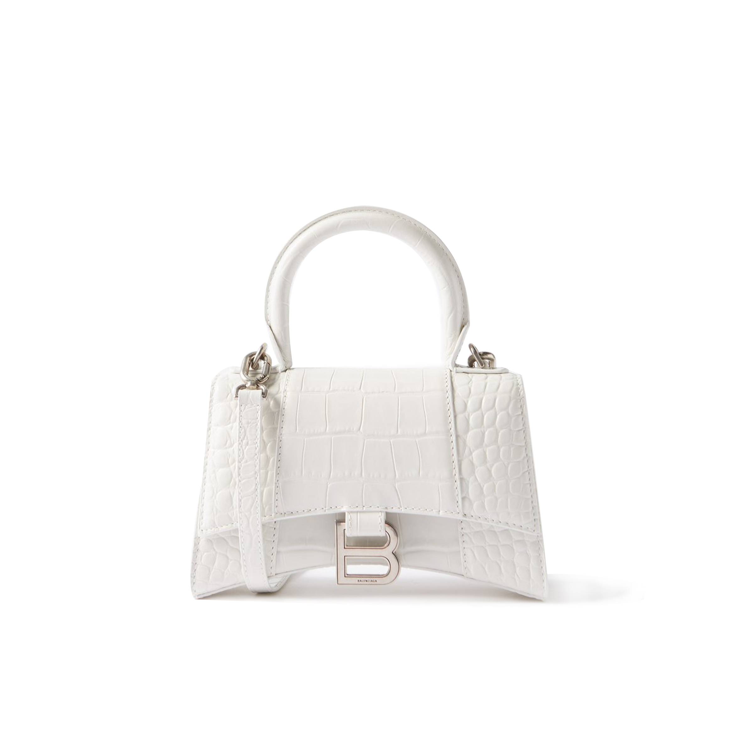 Ba*len*cia*ga white lady flap s crocodile-effect shoulder bag  matchesfashion us (21.8*14.2*8.8cm)