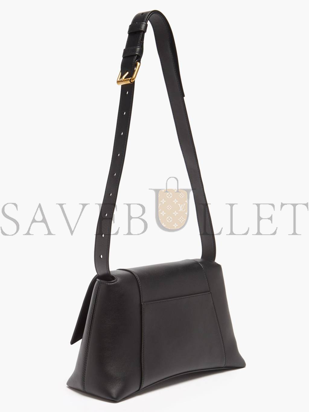 Ba*len*cia*ga black downtown s leather bag  matchesfashion us (29.2*19.3*10.6cm)