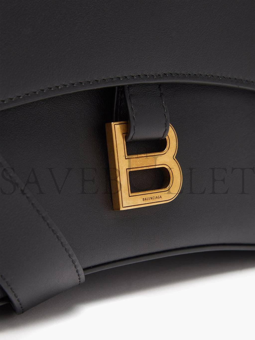 Ba*len*cia*ga black downtown s leather bag  matchesfashion us (29.2*19.3*10.6cm)