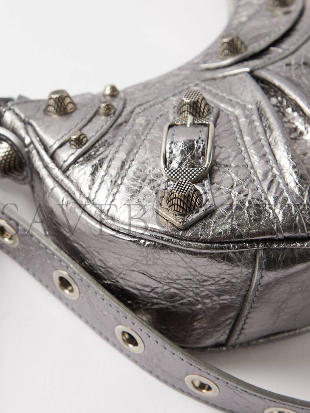 Ba*len*cia*ga silver le cagole xs leather shoulder bag  matchesfashion us (26.5*11.4*7.3cm)