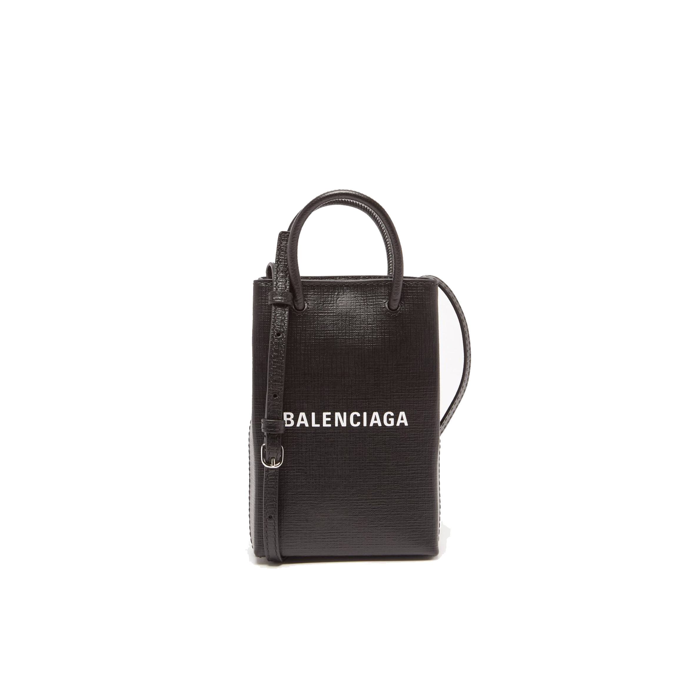 Ba*len*cia*ga black shopping mini leather cross-body bag  matchesfashion us (18*12.4*4.8cm)