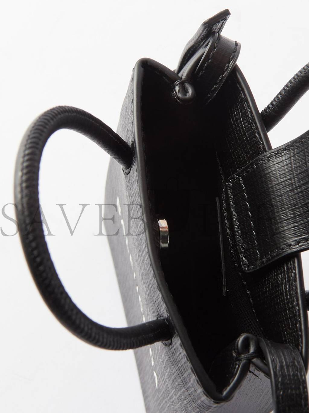 Ba*len*cia*ga black shopping mini leather cross-body bag  matchesfashion us (18*12.4*4.8cm)